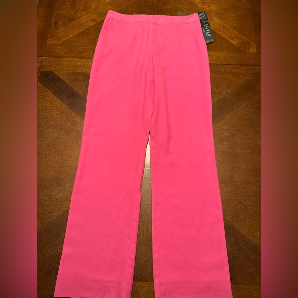 Lauren Ralph Lauren Pink Straight Leg Pants